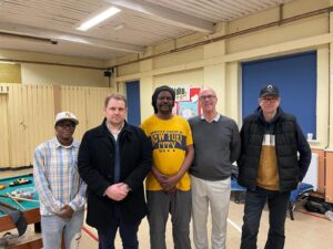 Luke Taylor MP visits Sutton Winter Shelter